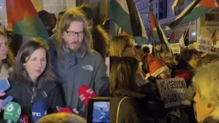 Ione Belarra y Pablo Fernández apenas congregaron a manifestantes.