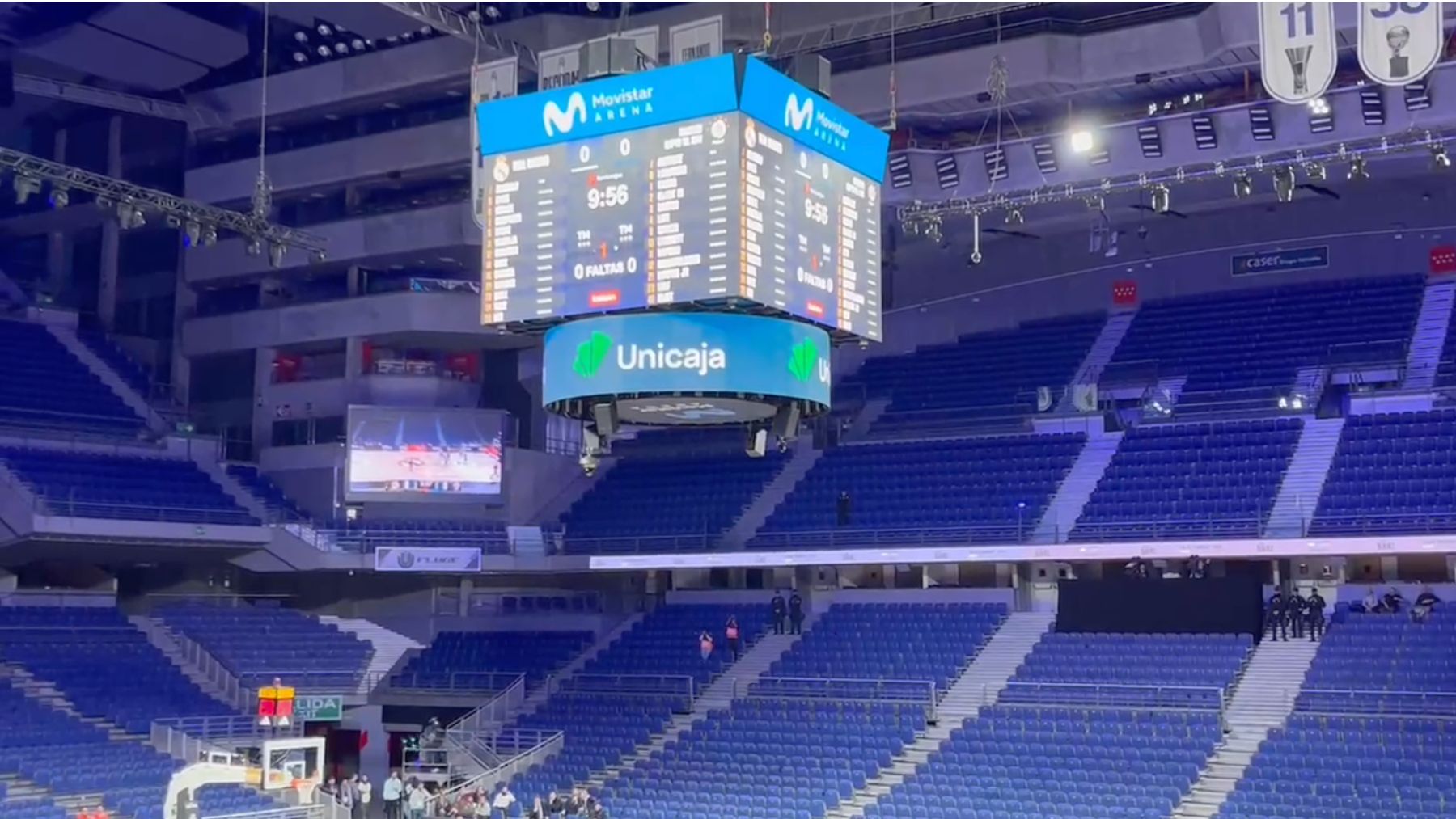 Así volvió a sonar el baloncesto sin público en el Palacio en el Real Madrid-Maccabi