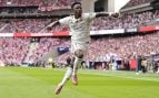 Vinicius celebrando un gol ante el Atlético. (Europa Press)