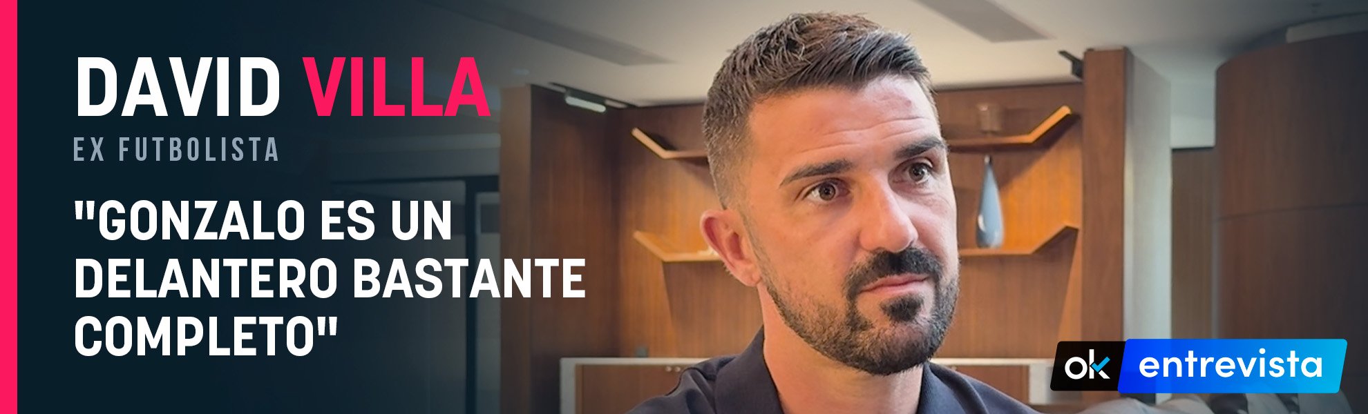 David Villa bendice a Gonzalo: Es un delantero bastante completo