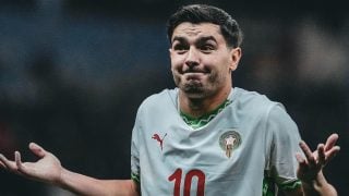 Brahim Díaz celebra el gol de Marruecos. (CAF)