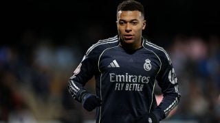 Kylian Mbappé en un partido de Copa del Rey con el Real Madrid. (Getty Images)