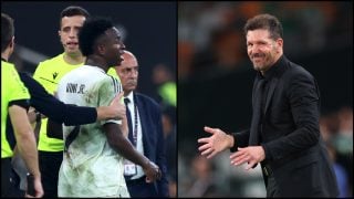 Vinicius y Simeone. (Getty)