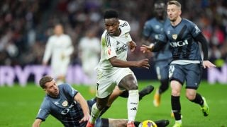 Vinicius en un Real Madrid – Rayo Vallecano. (Getty)