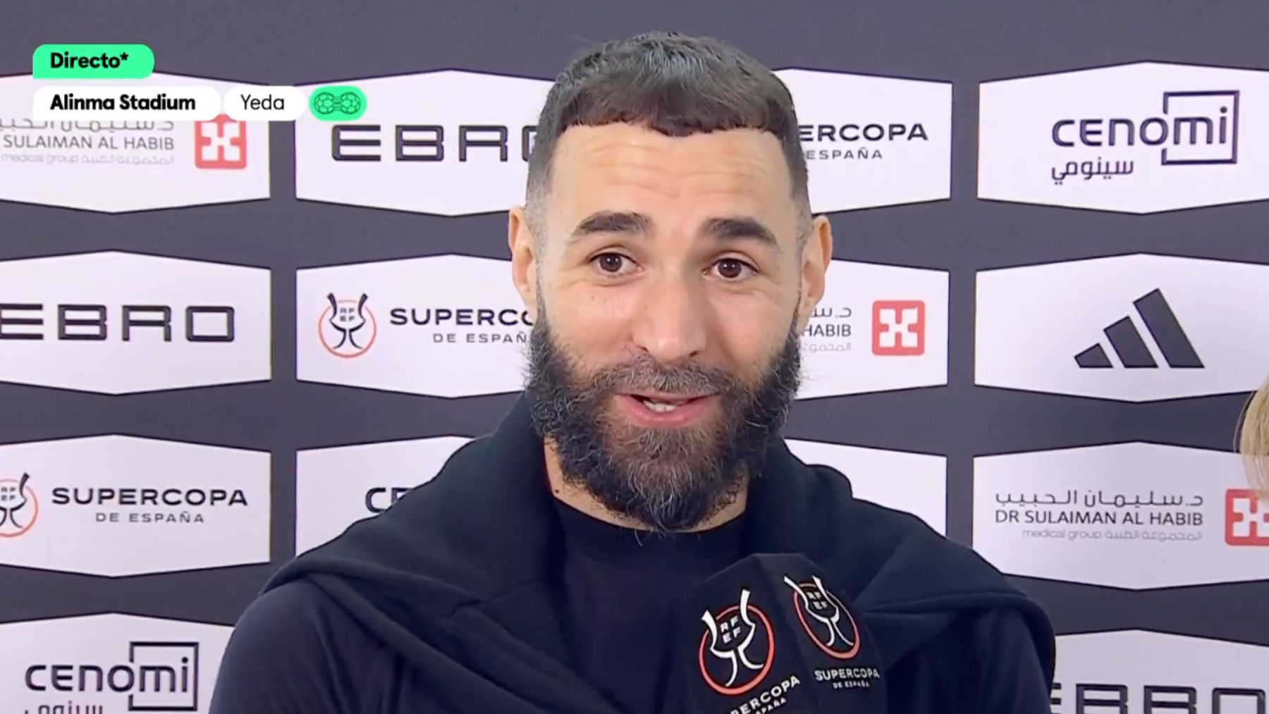 Benzema: El Real Madrid juega en casa aquí en Arabia Saudí