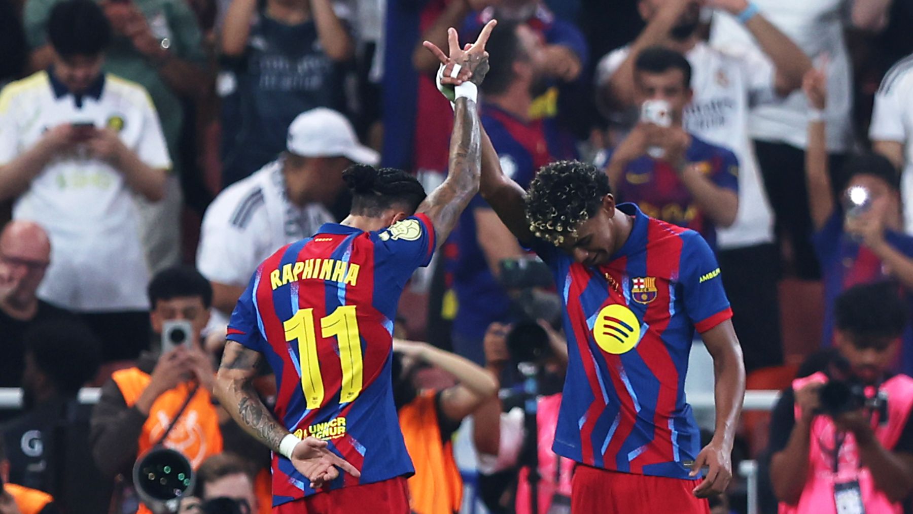 Así fueron los goles del Barcelona: dos clásicos, Raphinha y Lewandowski