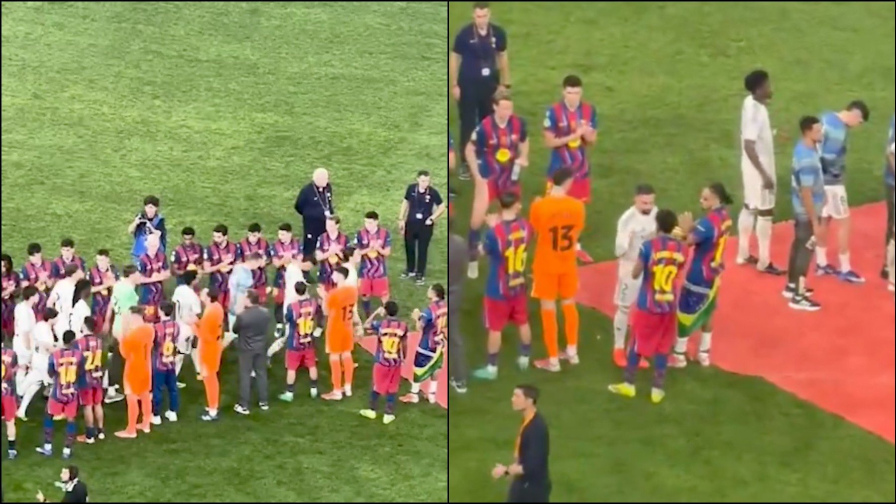 El antideportivo gesto de Lamine Yamal en el pasillo al Real Madrid que provocó la reacción de Carvajal