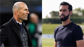 Zinedine Zidane y Álvaro Arbeloa. (EP)