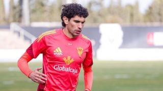 Jesús Vallejo, en un entrenamiento. (Albacete Balompié)