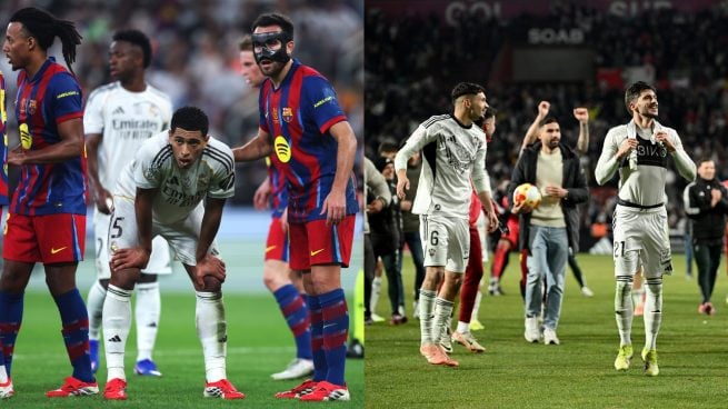 Derrotas del Real Madrid ante el Barcelona, en la Supercopa, y ante el Albacete, en Copa.