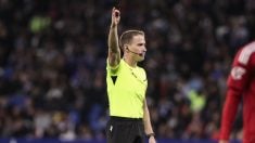 El árbitro del colegio riojano Sesma Espinosa. (EFE)