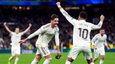 Asencio y Mbappé. (Getty)