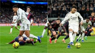 El momento del penalti de Mbappé. (Getty)