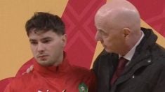 Brahim, con Infantino.