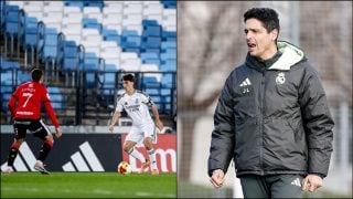 Manuel Ángel ante el Mérida. (Realmadrid.com)