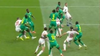 El penalti a favor de Marruecos.