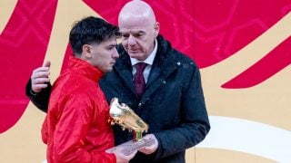 Brahim e Infantino. (EFE)