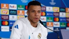Mbappé, en rueda de prensa. (Realmadrid.com)