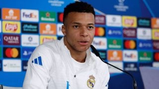 Mbappé, en rueda de prensa. (Realmadrid.com)
