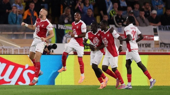 Eric Dier, jugador del AS Mónaco, celebra su gol ante el Manchester City del pasado mes de octubre