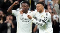 Vinicius y Mbappé. (Getty)