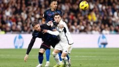 Brahim Díaz y Sergio Ramos enfrentándose en un Real Madrid-Sevilla. (Europa Press)