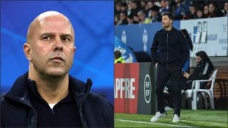 Arne Slot y Xabi Alonso. (Europa Press)