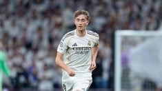 Dean Huijsen en el Real Madrid-Mónaco. (Europa Press)