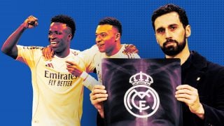 Vinicius, Mbappé y Arbeloa.