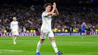 Arda Güler, durante el partido ante el Mónaco. (Getty)