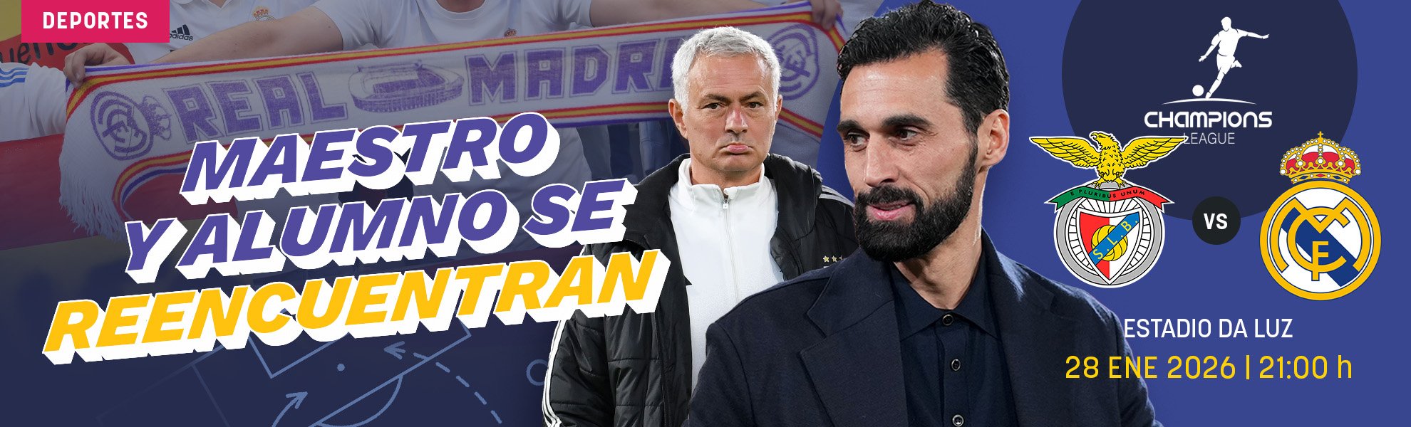 Benfica-Real Madrid: maestro y alumno se reencuentran con los octavos como objetivo