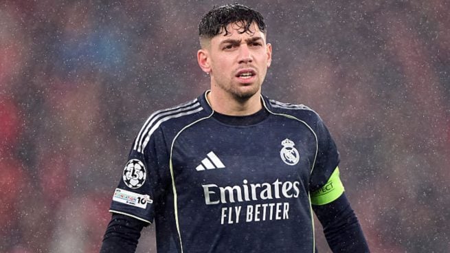 Fede Valverde en el Benfica-Real Madrid. (Getty Images)