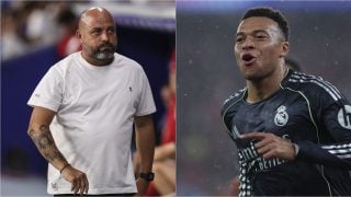 Manolo González y Kylian Mbappé. (EP)