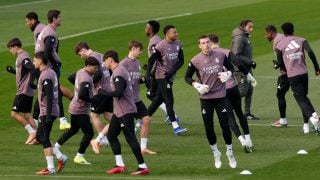 El Real Madrid se entrena en Valdebebas. (EFE)