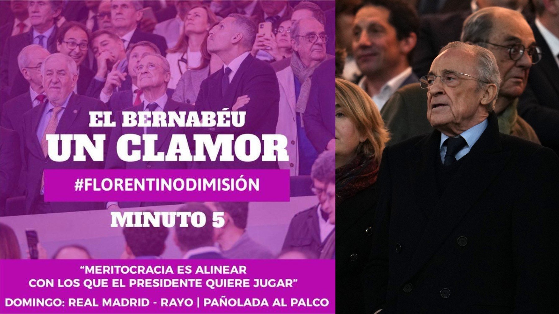 Alerta en el Bernabéu: Ultra Sur prepara una protesta contra Florentino y los jugadores