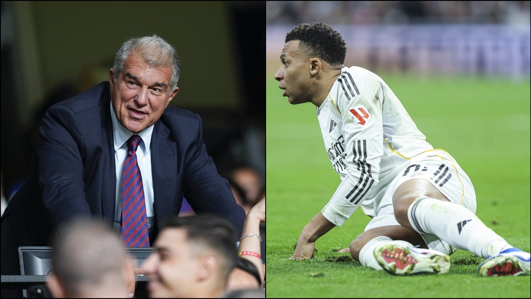 La madridistis de Laporta no tiene límite: ¿Penalti a Mbappé? ¡Piscinazo!