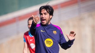 Pere Romeu, en un entrenamiento. (FC Barcelona)