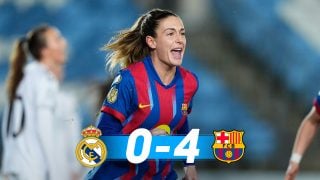 Alexia Putellas celebra su gol al Real Madrid. (EFE)