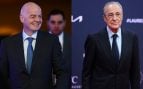 Gianni Infantino y Florentino Pérez.