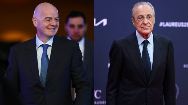 Gianni Infantino y Florentino Pérez.