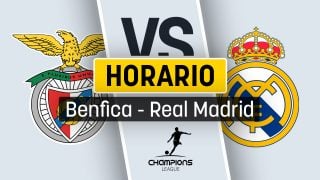 Horario del Benfica – Real Madrid: cuándo se juega y dónde ver por TV en directo el partido de los playoffs de la Champions League.