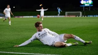 Palacios celebra su gol con el Castilla. (Realmadric.com)
