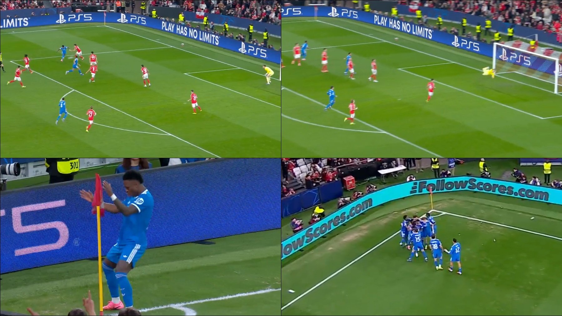 Es el gol de la Champions: Vinicius adelanta al Real Madrid a lo grande antes del lío