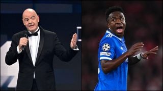 Gianni Infantino ha expresado su apoyo a Vinicius tras el episodio racista.