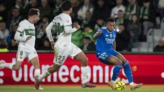 Mbappé en el Elche-Real Madrid. (Europa Press)