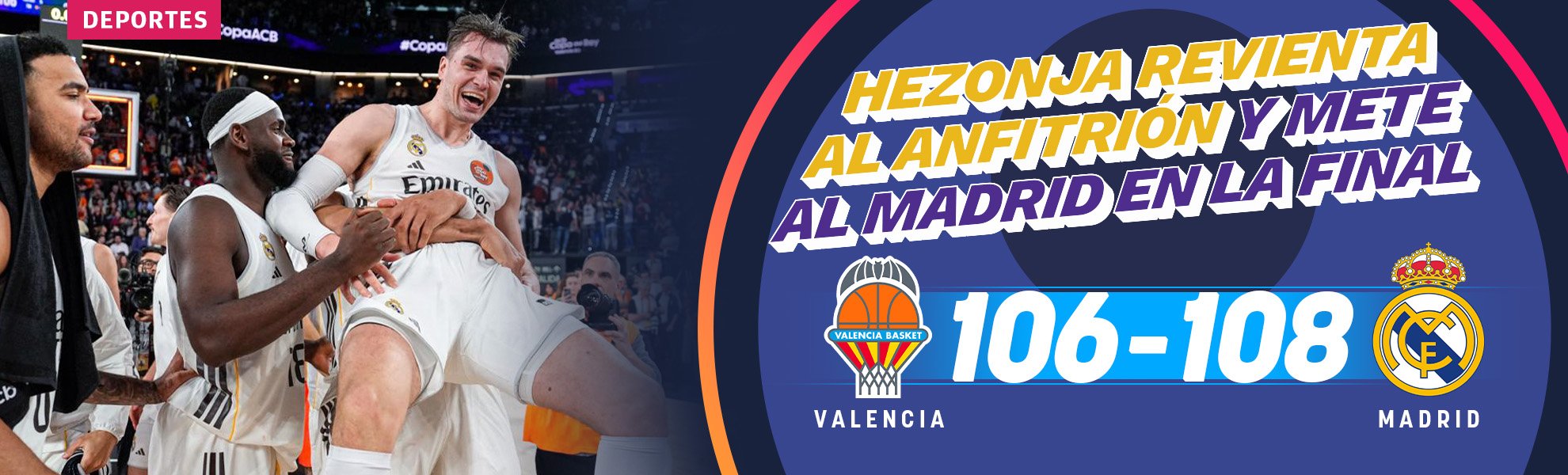 Hezonja revienta al anfitrión y mete al Real Madrid en la final con un histórico último cuarto