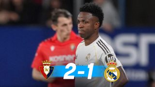 El Real Madrid perdió 2-1 ante Osasuna en Pamplona.