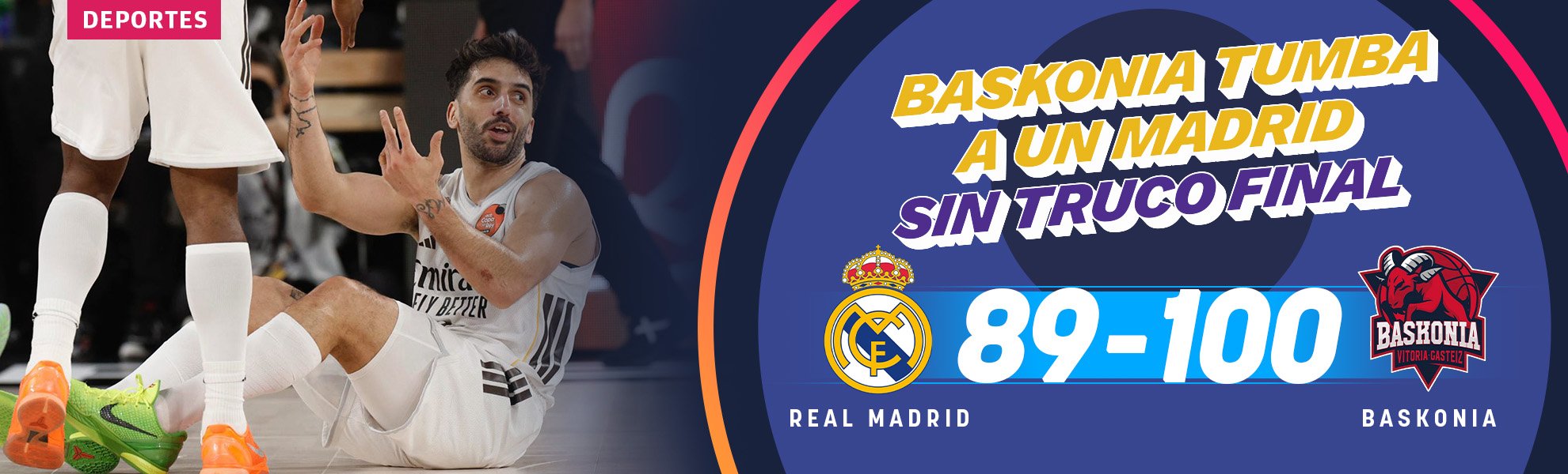 Baskonia tumba a un Real Madrid sin truco final en la Copa del Rey