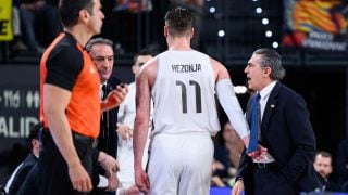 Hezonja y Scariolo en la final. (ACB)