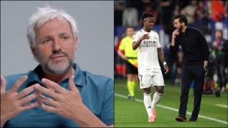 Santiago Cañizares, Vinicius Junior y Álvaro Arbeloa.